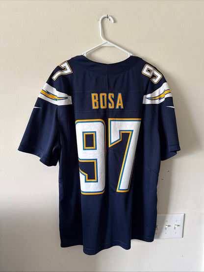 Men's Nike Joey Bosa 97 LA Chargers Vapor Limited NFL 100 Jersey Sz XL - RARE - Kyle’s Football Cards