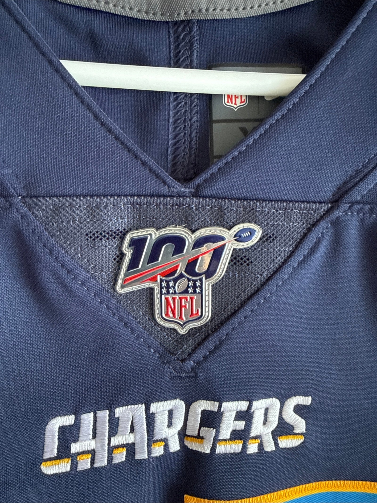 Men's Nike Joey Bosa 97 LA Chargers Vapor Limited NFL 100 Jersey Sz XL - RARE - Kyle’s Football Cards