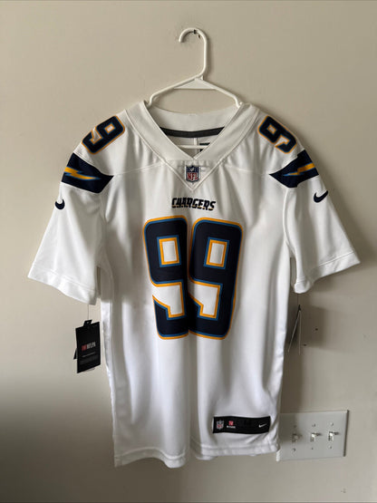 Men’s Nike Joey Bosa 99 LA Chargers Vapor Limited Jersey Sz M - White NWT RARE - Kyle’s Football Cards