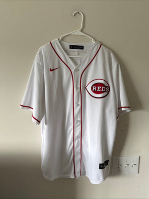Men's Nike Joey Votto #19 Cincinnati Reds Home MLB Jersey Sz XL - White RARE