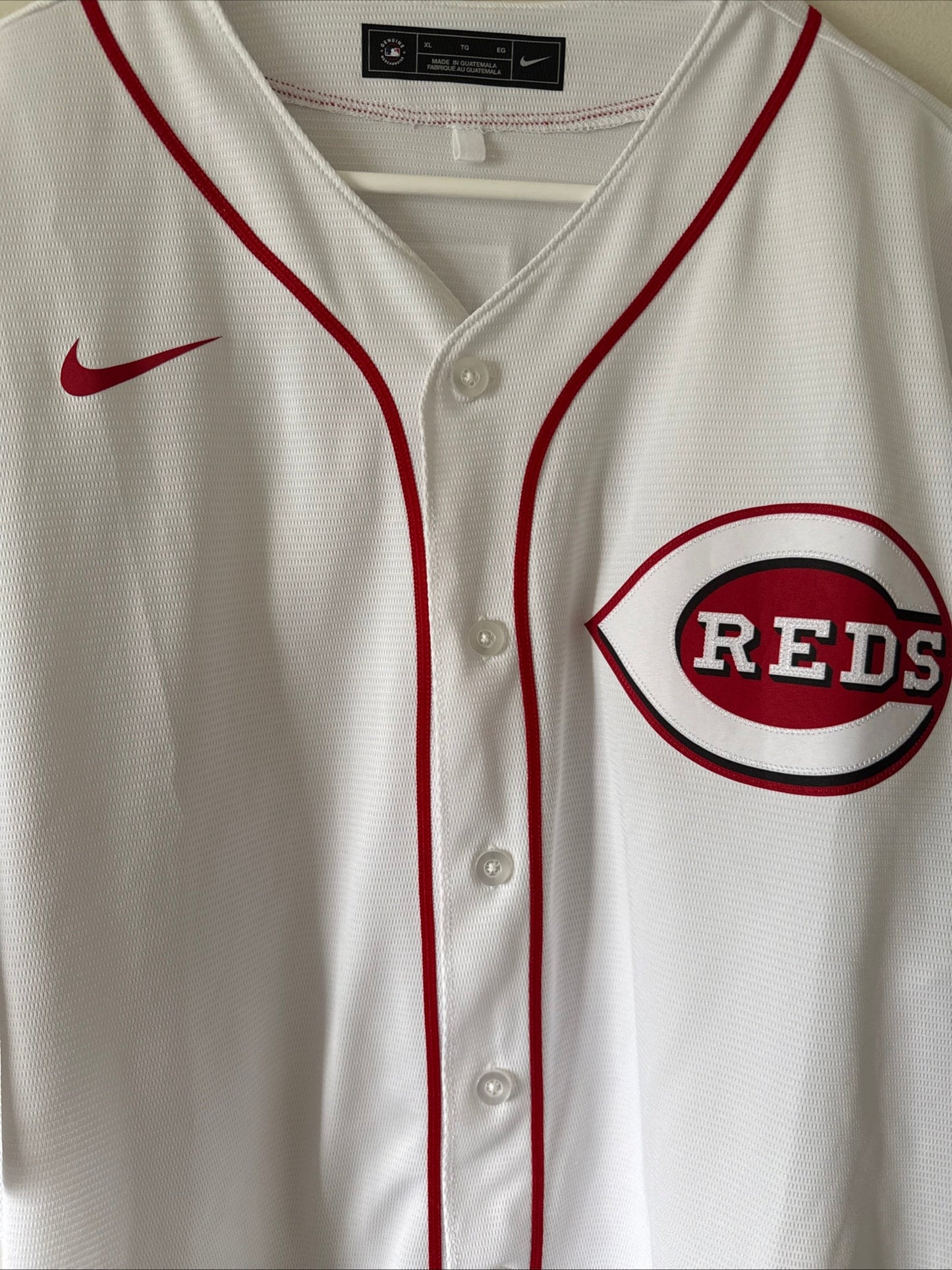 Men's Nike Joey Votto 19 Cincinnati Reds Home MLB Jersey Sz XL - White RARE - Kyle’s Football Cards
