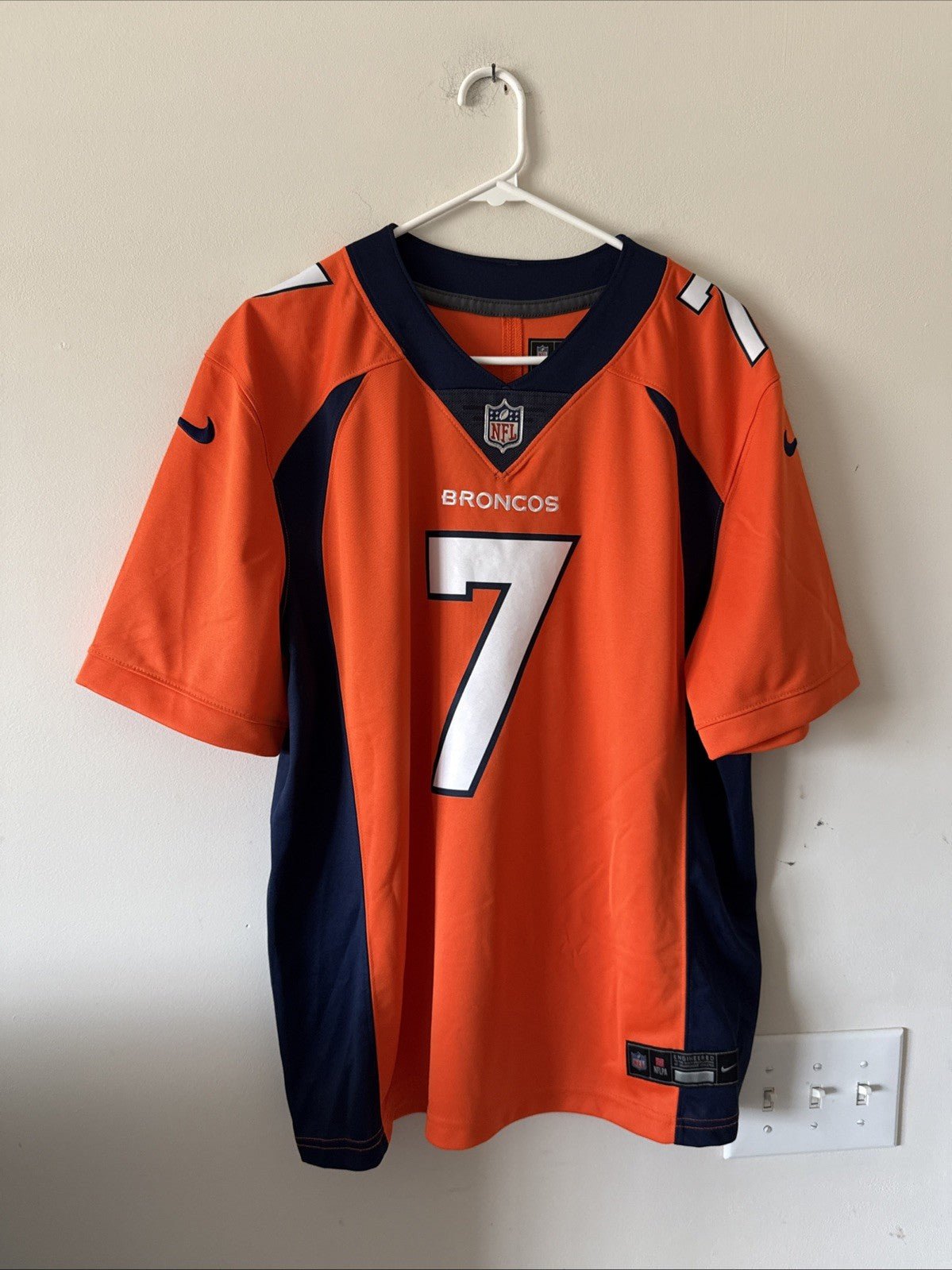 Men’s Nike John Elway #7 Denver Broncos Vapor Lmtd NFL Jersey Sz L - Orange RARE - Kyle’s Football Cards