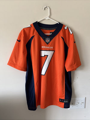 Men’s Nike John Elway #7 Denver Broncos Vapor Lmtd NFL Jersey Sz L - Orange RARE