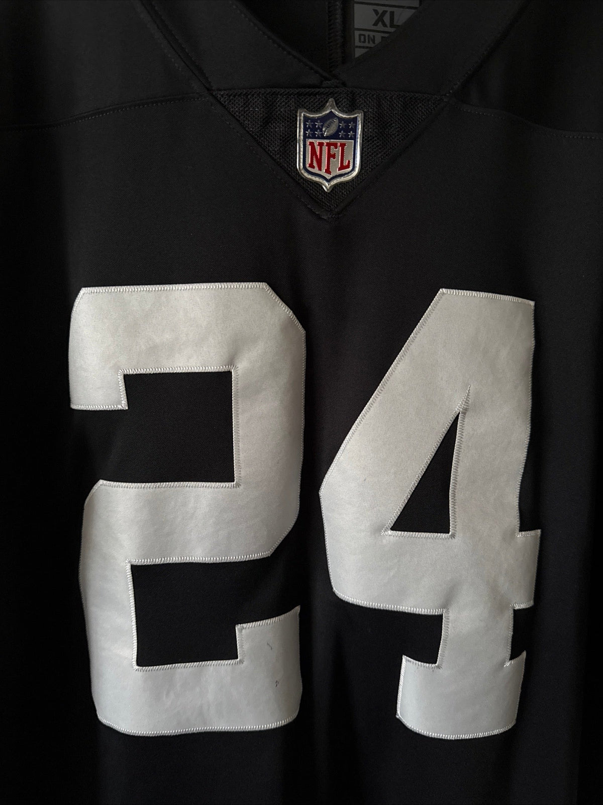 Men’s Nike Jonathan Abram #24 Las Vegas Raiders Vapor Lmtd Jersey Sz XL - RARE - Kyle’s Football Cards
