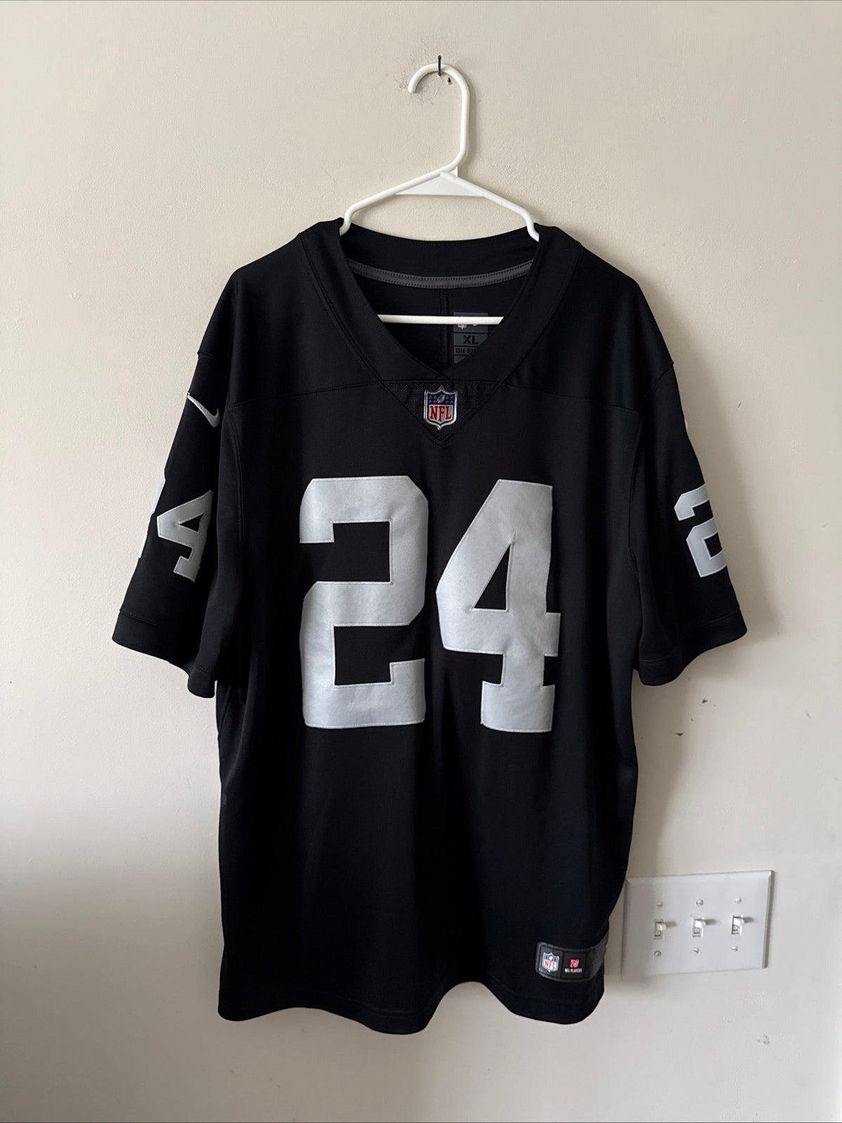 Men’s Nike Jonathan Abram #24 Las Vegas Raiders Vapor Lmtd Jersey Sz XL - RARE - Kyle’s Football Cards