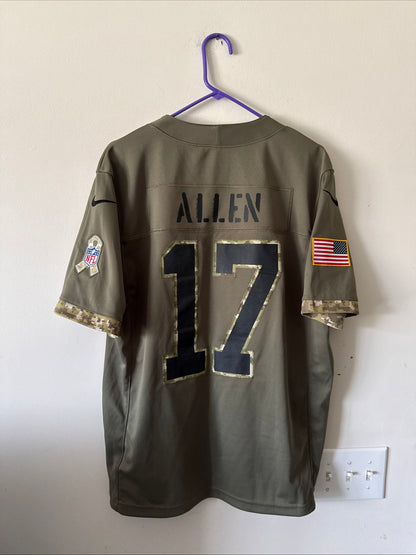Men's Nike Josh Allen 17 Buffalo Bills Salute To Service Lmtd Jersey Sz L RARE - Kyle’s Football Cards