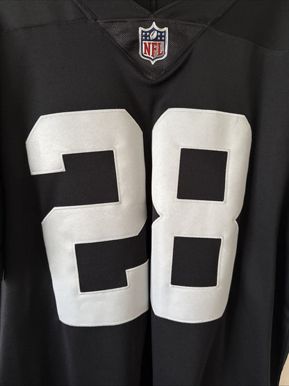 Men’s Nike Josh Jacobs 28 Las Vegas Raiders Vapor Limited Jersey Sz L - RARE - Kyle’s Football Cards