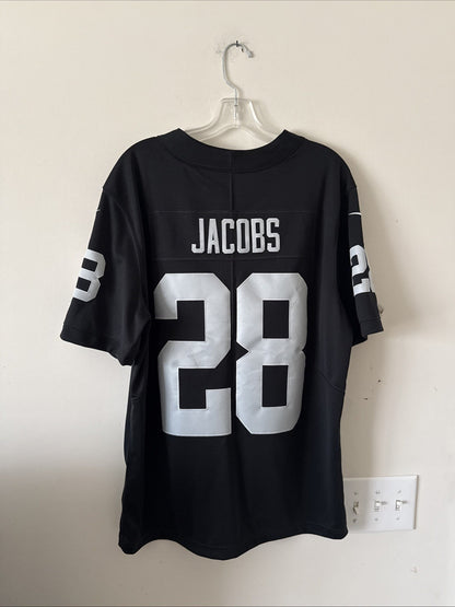 Men’s Nike Josh Jacobs 28 Las Vegas Raiders Vapor Limited Jersey Sz L - RARE - Kyle’s Football Cards