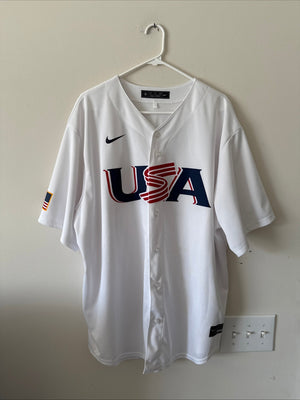 Men's Nike J.T. Realmuto #10 Team USA 2023 WBC  Authentic Jersey Sz 2XL - RARE