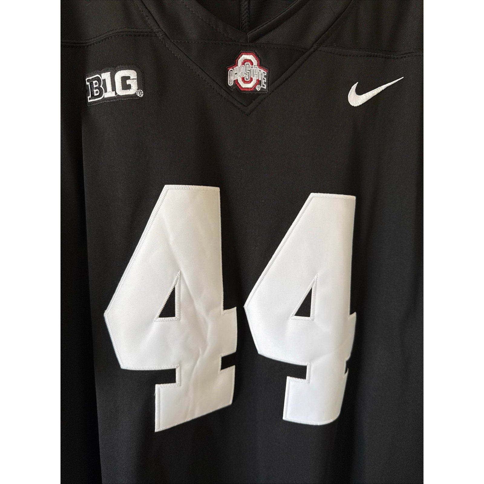 Men’s Nike JT Tuimoloau 44 Ohio State Buckeyes Blackout Jersey Sz 2XL - RARE - Kyle’s Football Cards
