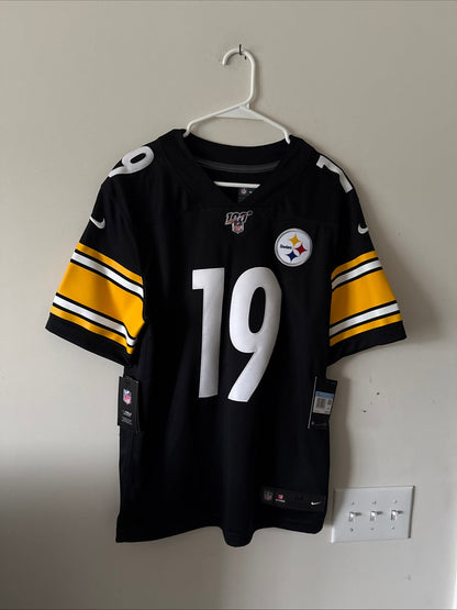 Men’s Nike Juju Smith-Schuster #19 Steelers NFL 100 Vapor Lmtd Jersey Sz M RARE - Kyle’s Football Cards
