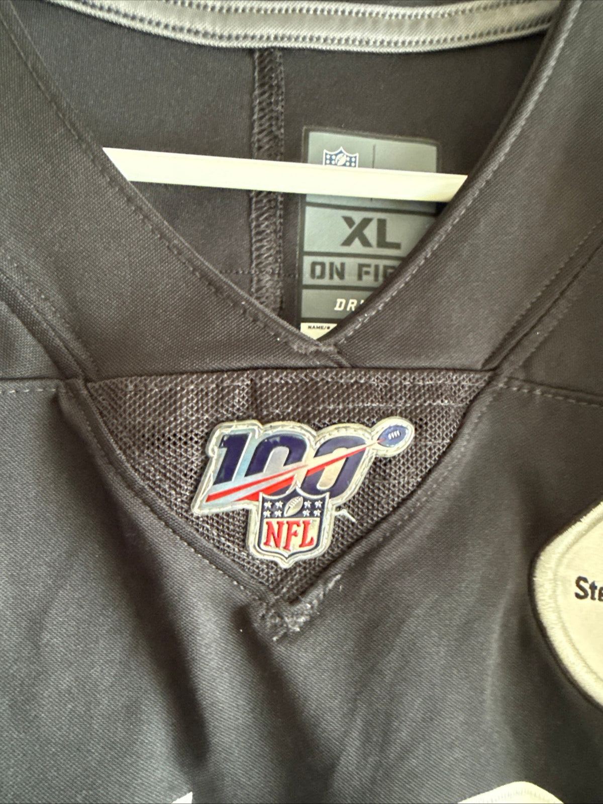 Men’s Nike Juju Smith-Schuster 19 Steelers NFL 100 Vapor Lmtd Jersey Sz XL RARE - Kyle’s Football Cards