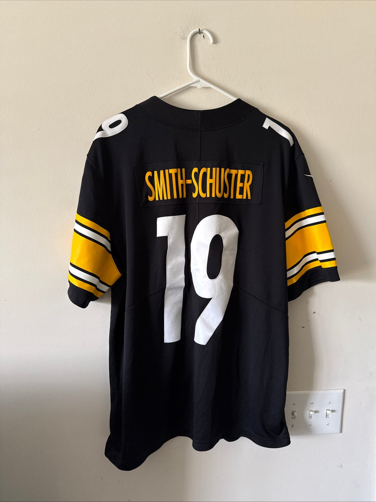 Men’s Nike Juju Smith-Schuster 19 Steelers NFL 100 Vapor Lmtd Jersey Sz XL RARE - Kyle’s Football Cards