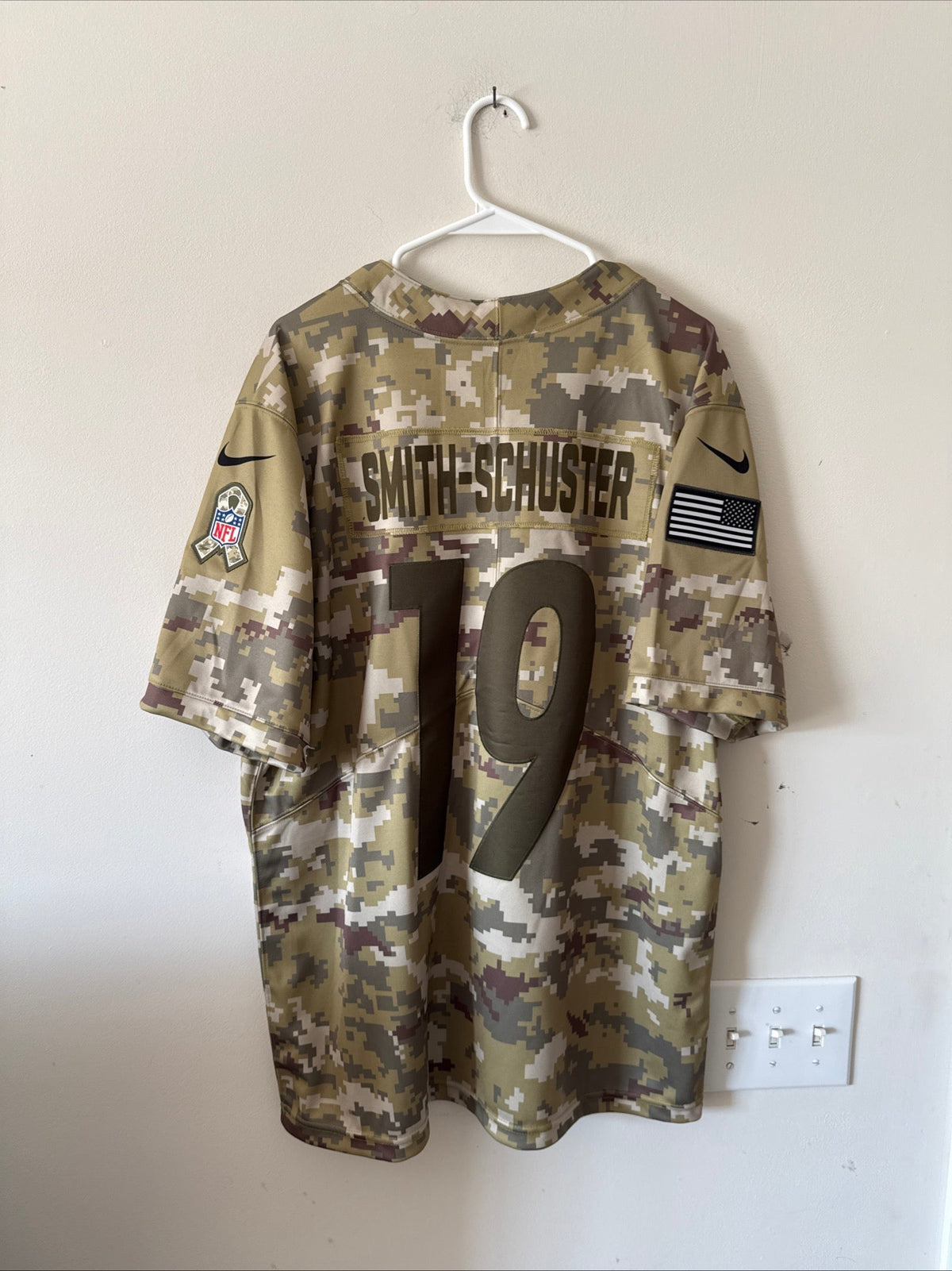Men's Nike JuJu Smith-Schuster 19 Steelers Salute To Service Jersey Sz XL RARE - Kyle’s Football Cards