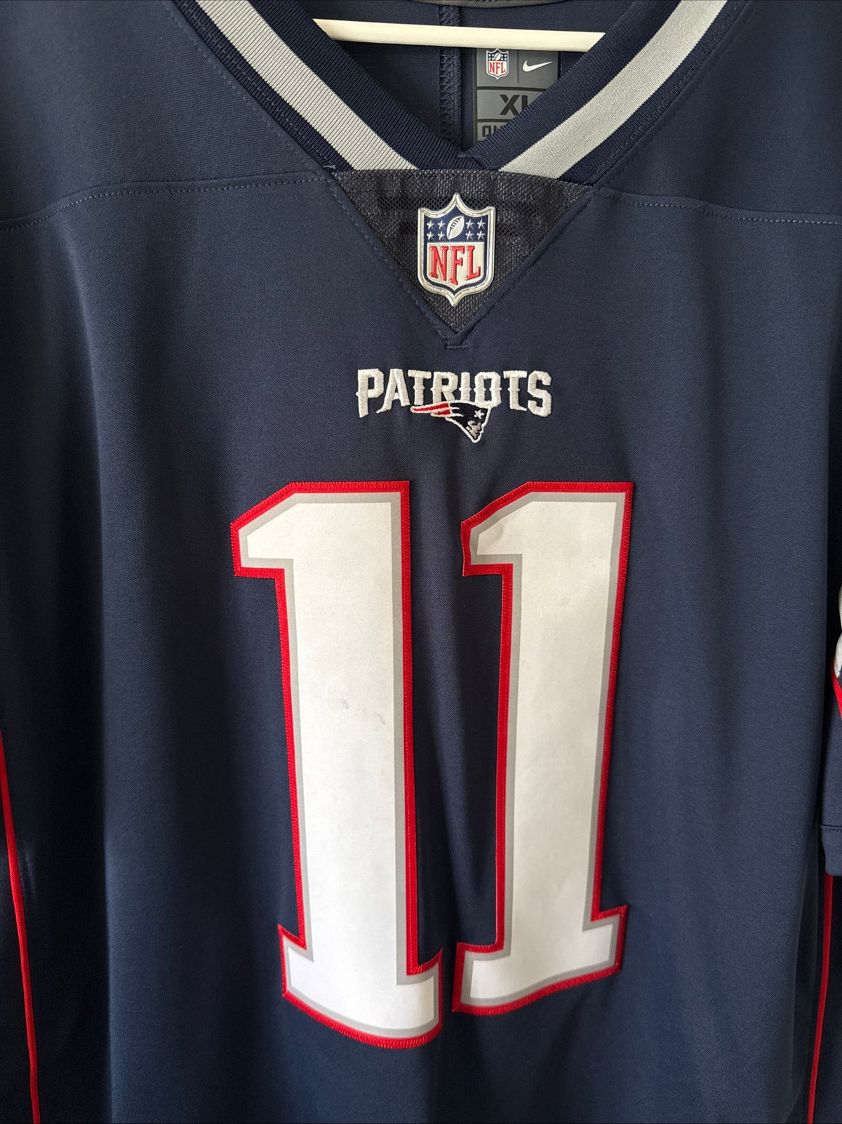 Men's Nike Julian Edelman #11 NE Patriots Vapor Limited NFL Jersey Sz XL - RARE - Kyle’s Football Cards