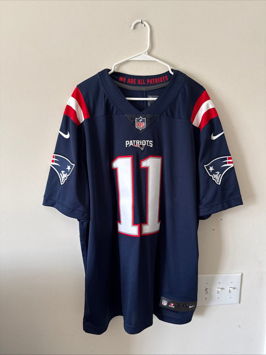 Men's Nike Julian Edelman 11 Patriots Vapor Lmtd Color Rush Jersey Sz 2XL RARE - Kyle’s Football Cards