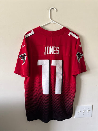 Men’s Nike Julio Jones 11 Atlanta Falcons Red Fade Vapor Lmtd Jersey Sz L RARE - Kyle’s Football Cards
