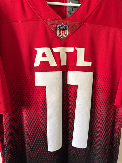 Men’s Nike Julio Jones 11 Atlanta Falcons Red Fade Vapor Lmtd Jersey Sz L RARE - Kyle’s Football Cards