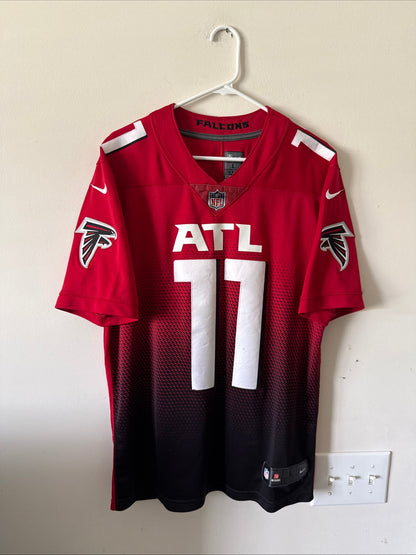 Men’s Nike Julio Jones 11 Atlanta Falcons Red Fade Vapor Lmtd Jersey Sz L RARE - Kyle’s Football Cards