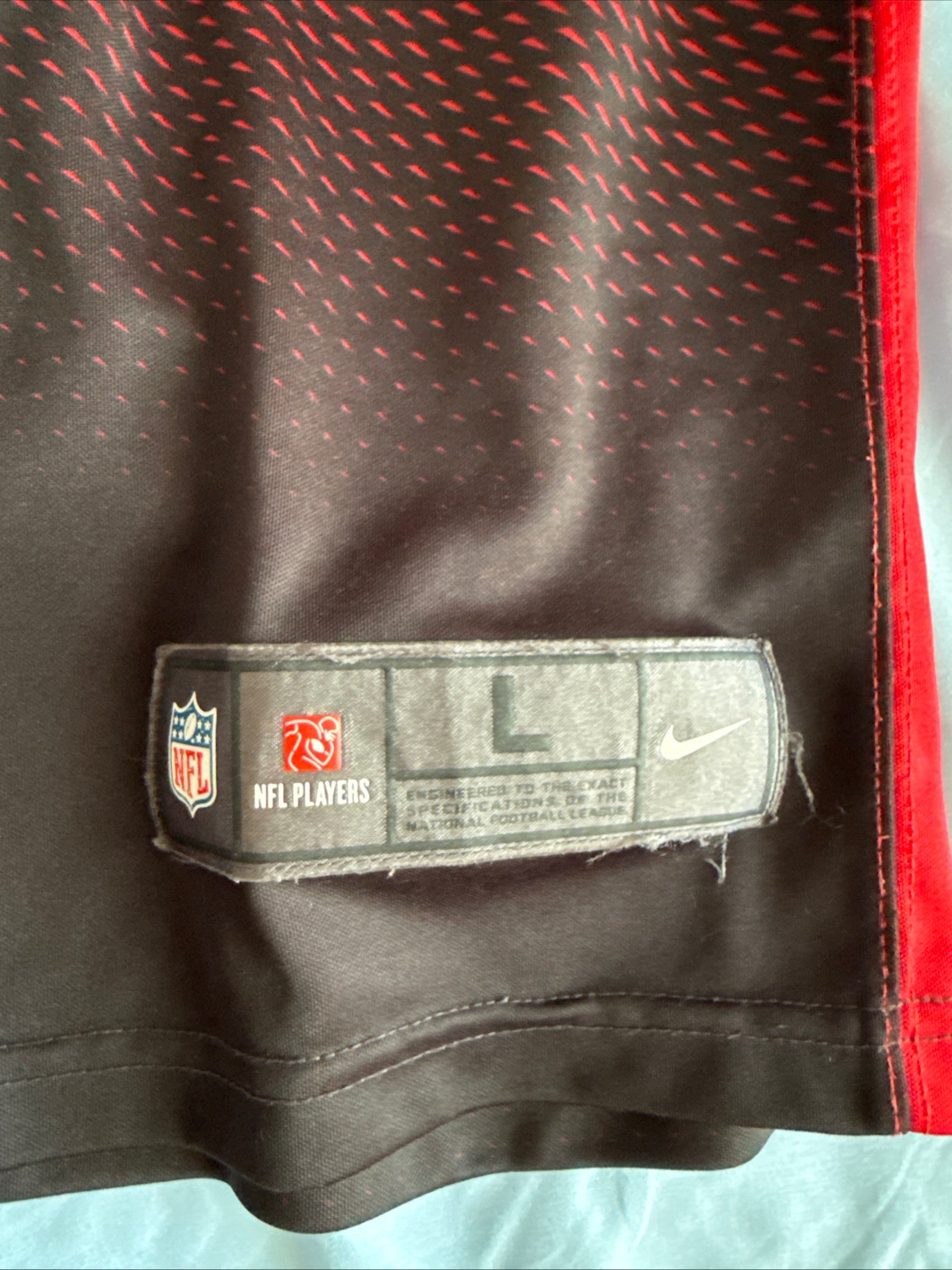 Men’s Nike Julio Jones 11 Atlanta Falcons Red Fade Vapor Lmtd Jersey Sz L RARE - Kyle’s Football Cards