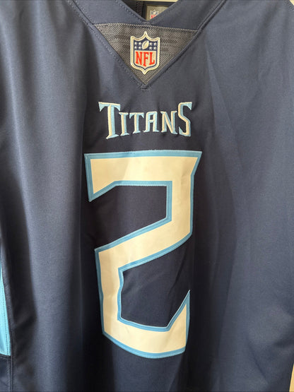 Men’s Nike Julio Jones 2 Tennessee Titans Vapor Lmtd Jersey Sz L - Blue RARE - Kyle’s Football Cards