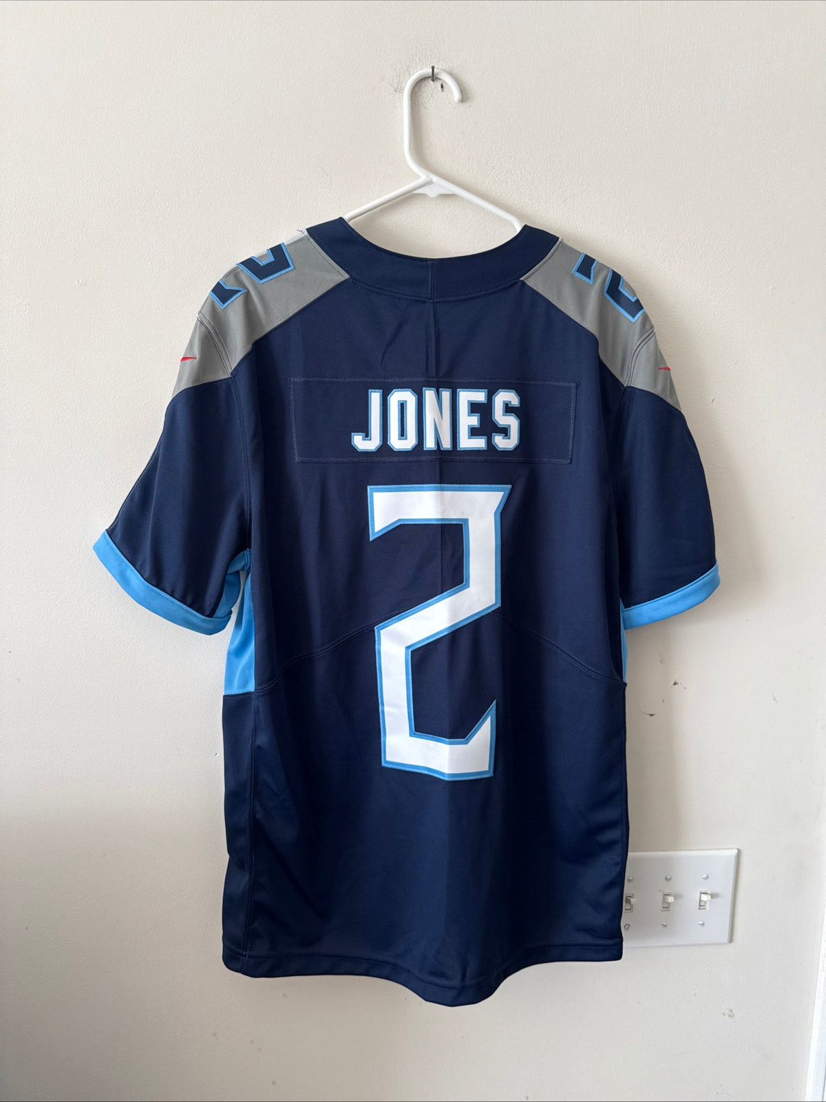 Men’s Nike Julio Jones 2 Tennessee Titans Vapor Lmtd Jersey Sz L - Blue RARE - Kyle’s Football Cards