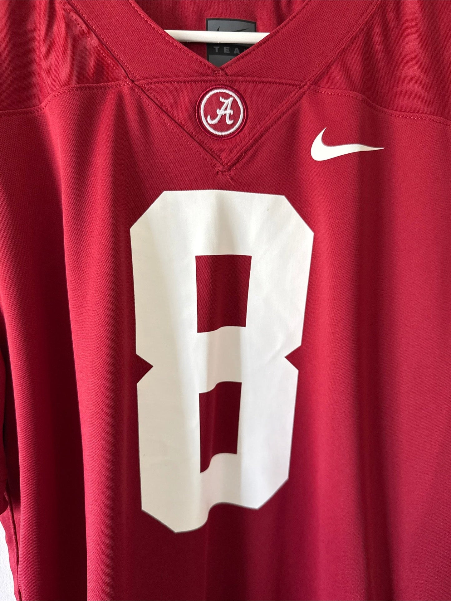 Men’s Nike Julio Jones 8 Alabama Crimson Tide NCAA Jersey Sz L - Red RARE - Kyle’s Football Cards