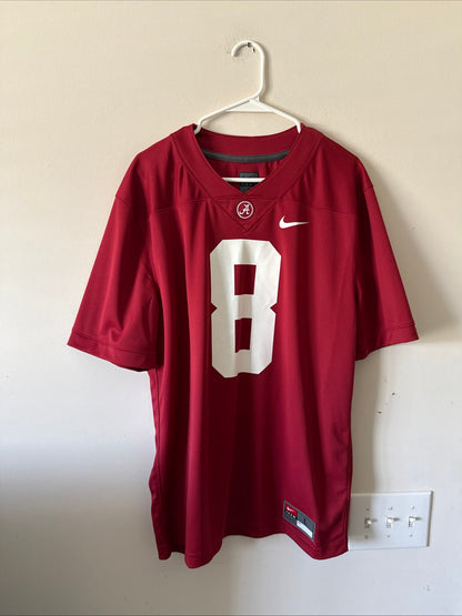 Men’s Nike Julio Jones 8 Alabama Crimson Tide NCAA Jersey Sz L - Red RARE - Kyle’s Football Cards