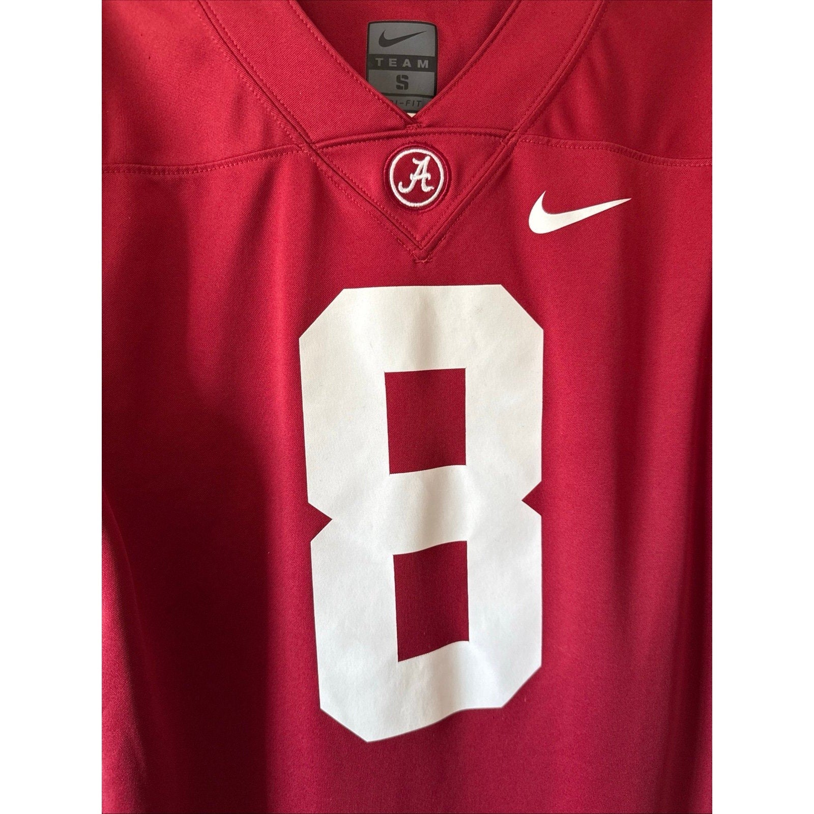 Men’s Nike Julio Jones 8 Alabama Crimson Tide NCAA Jersey Sz S - Red RARE - Kyle’s Football Cards