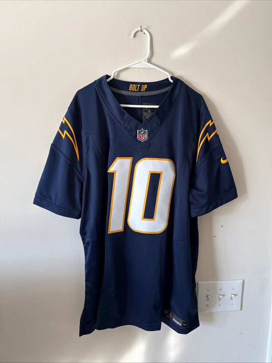 Men's Nike Justin Herbert #10 LA Chargers Alt Vapor Lmtd NFL Jersey Sz XL - RARE - Kyle’s Football Cards