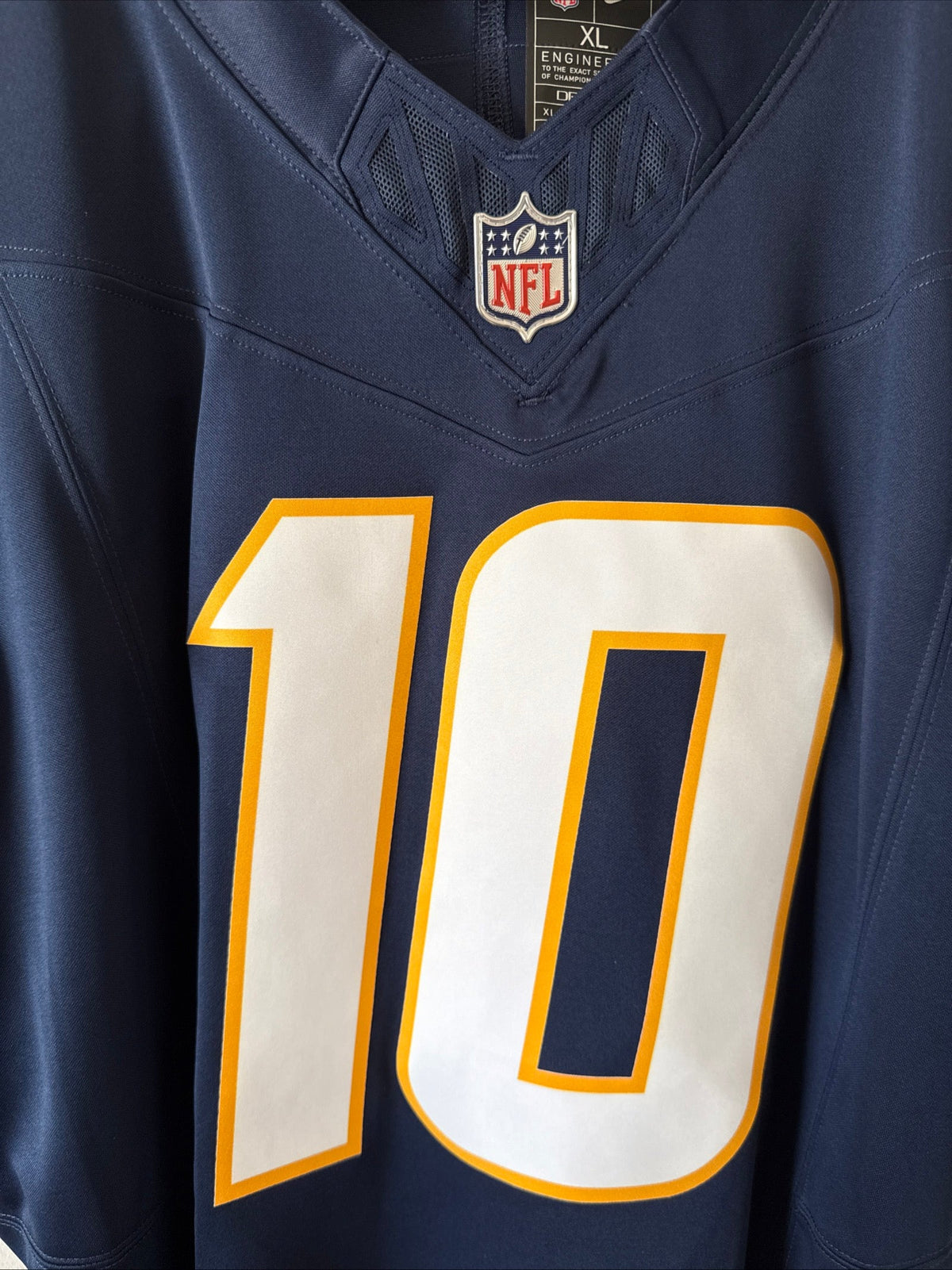 Men's Nike Justin Herbert #10 LA Chargers Alt Vapor Lmtd NFL Jersey Sz XL - RARE - Kyle’s Football Cards