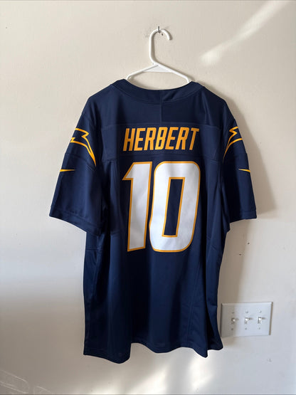 Men's Nike Justin Herbert #10 LA Chargers Alt Vapor Lmtd NFL Jersey Sz XL - RARE - Kyle’s Football Cards