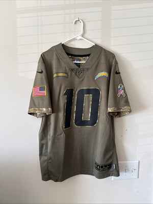 Men's Nike Justin Herbert #10 LA Chargers Salute To Service Lmtd Jersey Sz L
