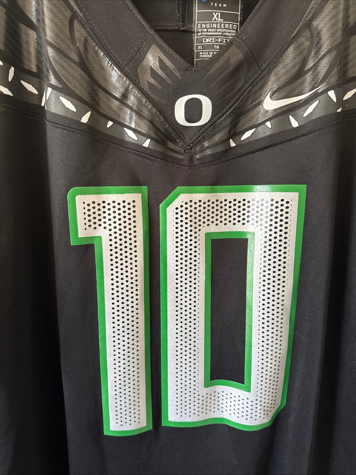 Men's Nike Justin Herbert #10 Oregon Ducks NCAA Football Jersey Sz XL - RARE - Kyle’s Football Cards