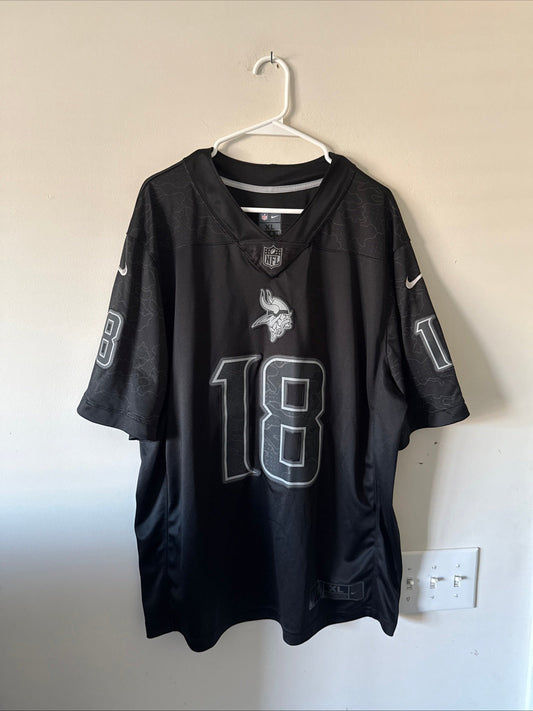 Men's Nike Justin Jefferson #18 Minnesota Vikings RFLCTV Lmtd Jersey Sz XL RARE - Kyle’s Football Cards