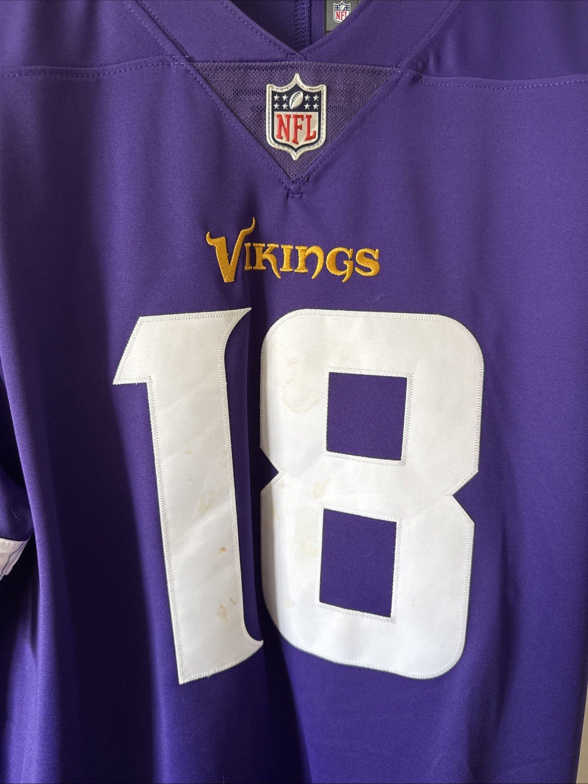 Men’s Nike Justin Jefferson #18 Minnesota Vikings Vapor Lmtd Jersey Size XL RARE - Kyle’s Football Cards