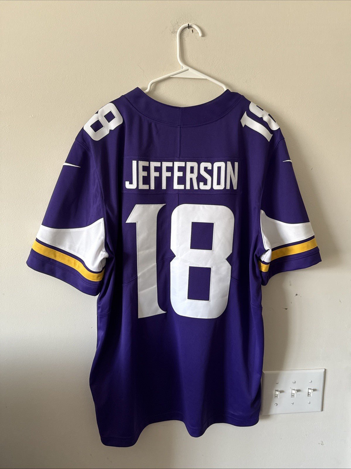 Men’s Nike Justin Jefferson #18 Minnesota Vikings Vapor Lmtd Jersey Size XL RARE - Kyle’s Football Cards