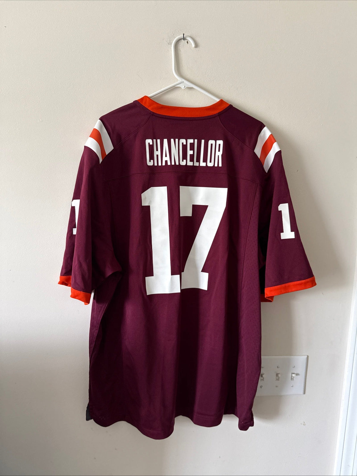 Men's Nike Kam Chancellor 17 Virginia Tech Hokies Game Jersey Sz 2XL - RARE - Kyle’s Football Cards