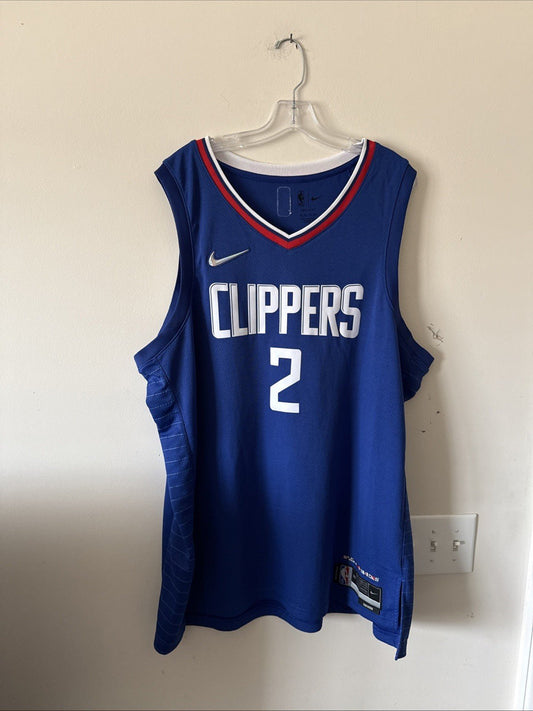 Men’s Nike Kawhi Leonard 2 LA Clippers 75th Anniv NBA Jersey Sz 60 - Blue - Kyle’s Football Cards