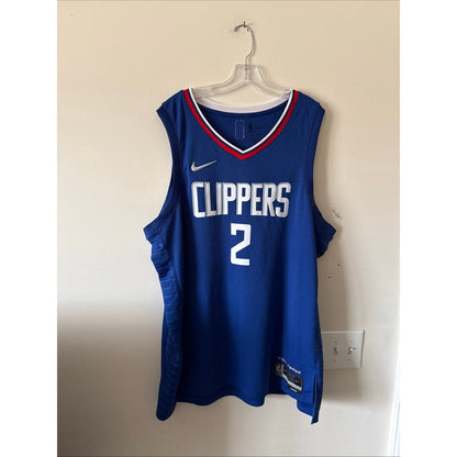 Men’s Nike Kawhi Leonard 2 LA Clippers 75th Anniv NBA Jersey Sz 60 - Blue - Kyle’s Football Cards