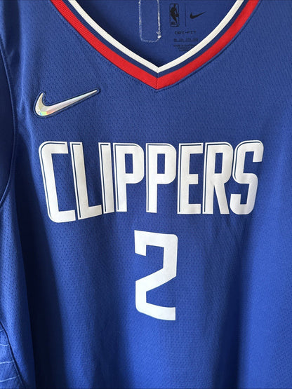 Men’s Nike Kawhi Leonard 2 LA Clippers 75th Anniv NBA Jersey Sz 60 - Blue - Kyle’s Football Cards