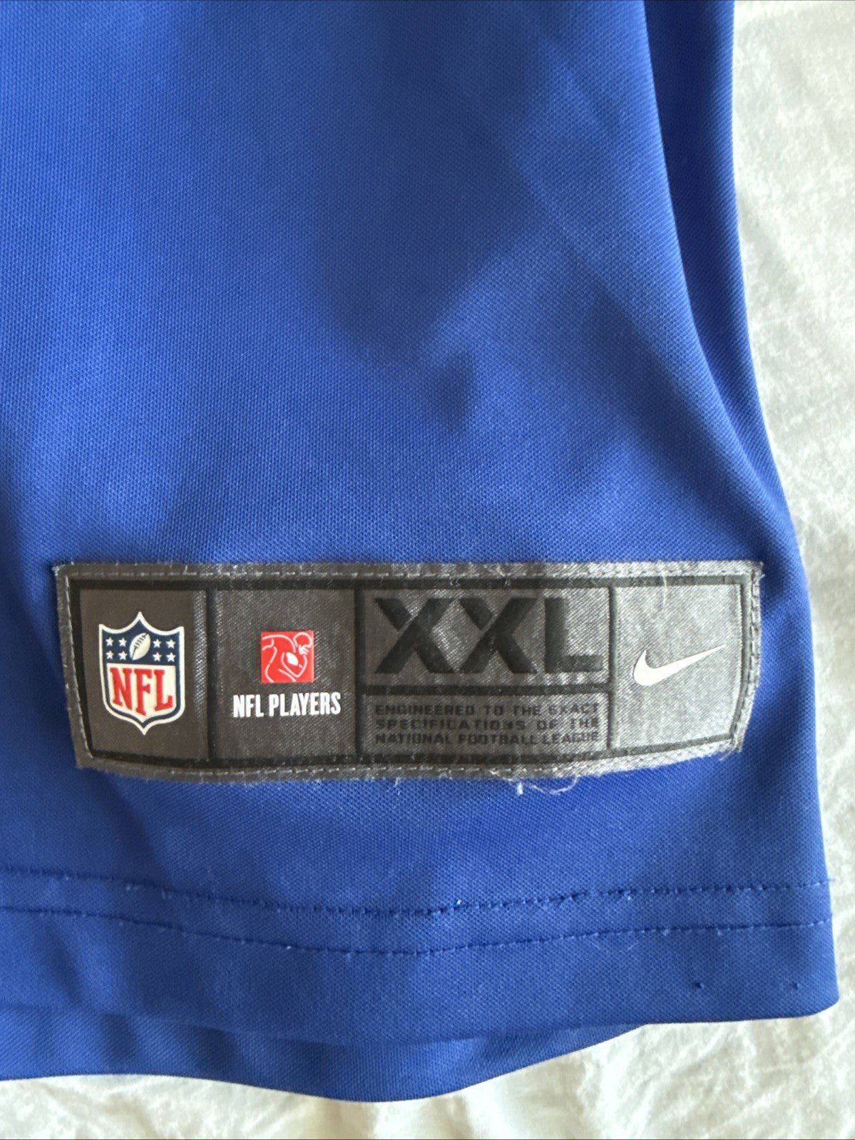 Men’s Nike Kayvon Thibodeaux 5 New York Giants Vapor Limited Jersey Sz 2XL Blue - Kyle’s Football Cards