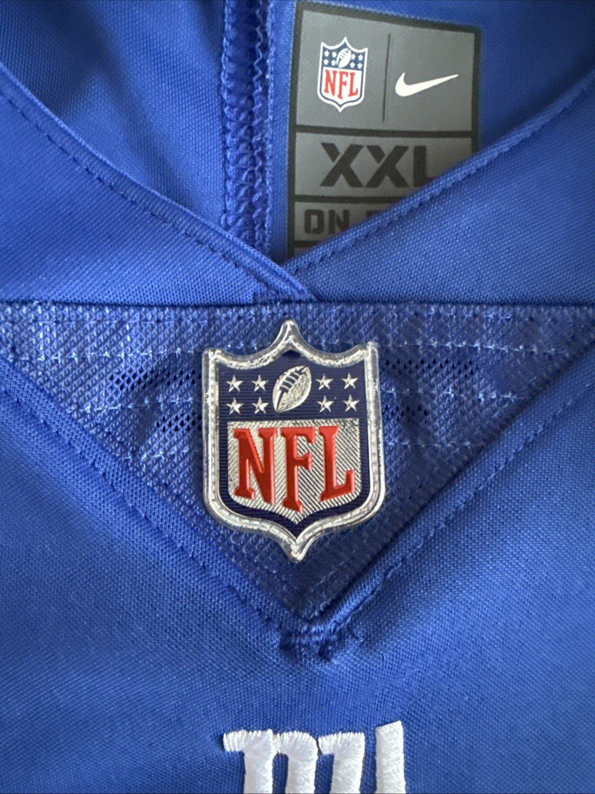 Men’s Nike Kayvon Thibodeaux 5 New York Giants Vapor Limited Jersey Sz 2XL Blue - Kyle’s Football Cards
