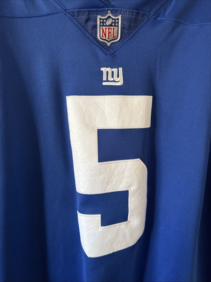 Men’s Nike Kayvon Thibodeaux 5 New York Giants Vapor Limited Jersey Sz 2XL Blue - Kyle’s Football Cards