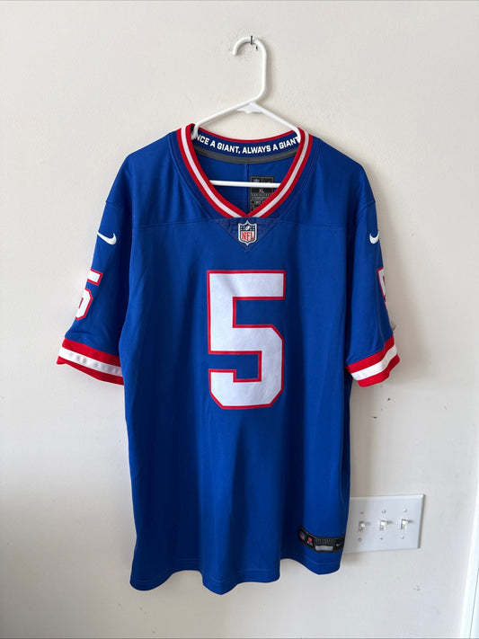 Men's Nike Kayvon Thibodeaux 5 NY Giants Alt Vapor Lmtd NFL Jersey Sz XL - RARE - Kyle’s Football Cards