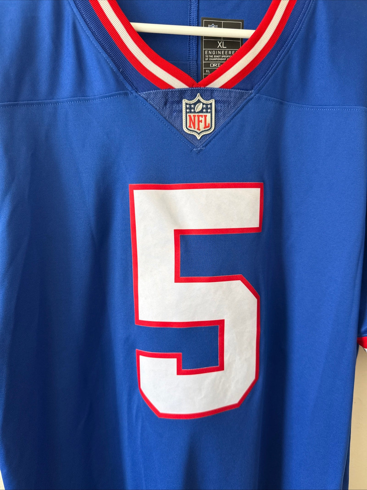 Men's Nike Kayvon Thibodeaux 5 NY Giants Alt Vapor Lmtd NFL Jersey Sz XL - RARE - Kyle’s Football Cards