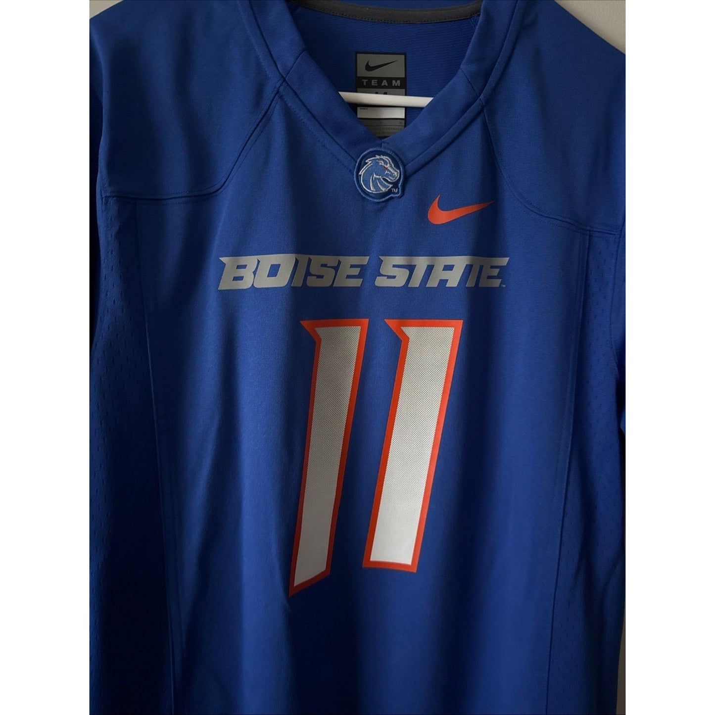 Men’s Nike Kellen Moore 11 Boise State Broncos Football NCAA Jersey Sz M - Blue - Kyle’s Football Cards