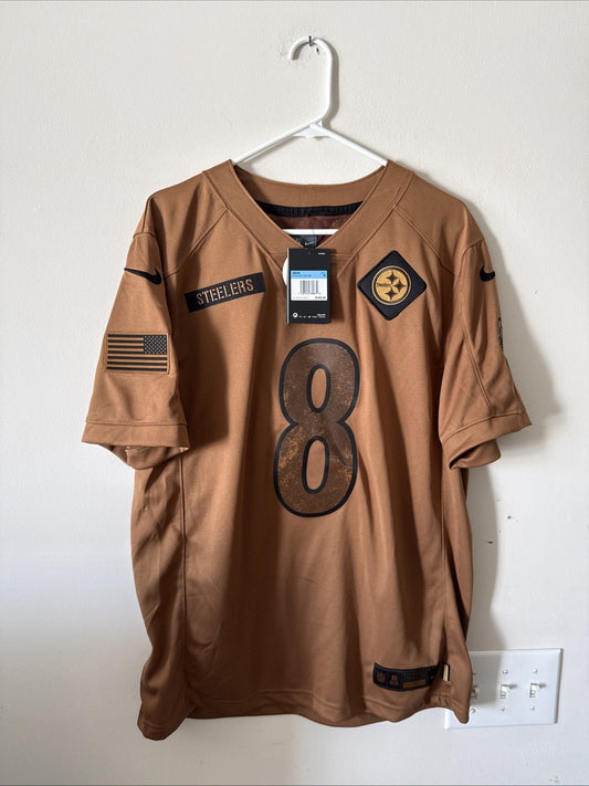 Men's Nike Kenny Pickett #8 Steelers Salute To Service Jersey Sz M - NWT RARE - Kyle’s Football Cards