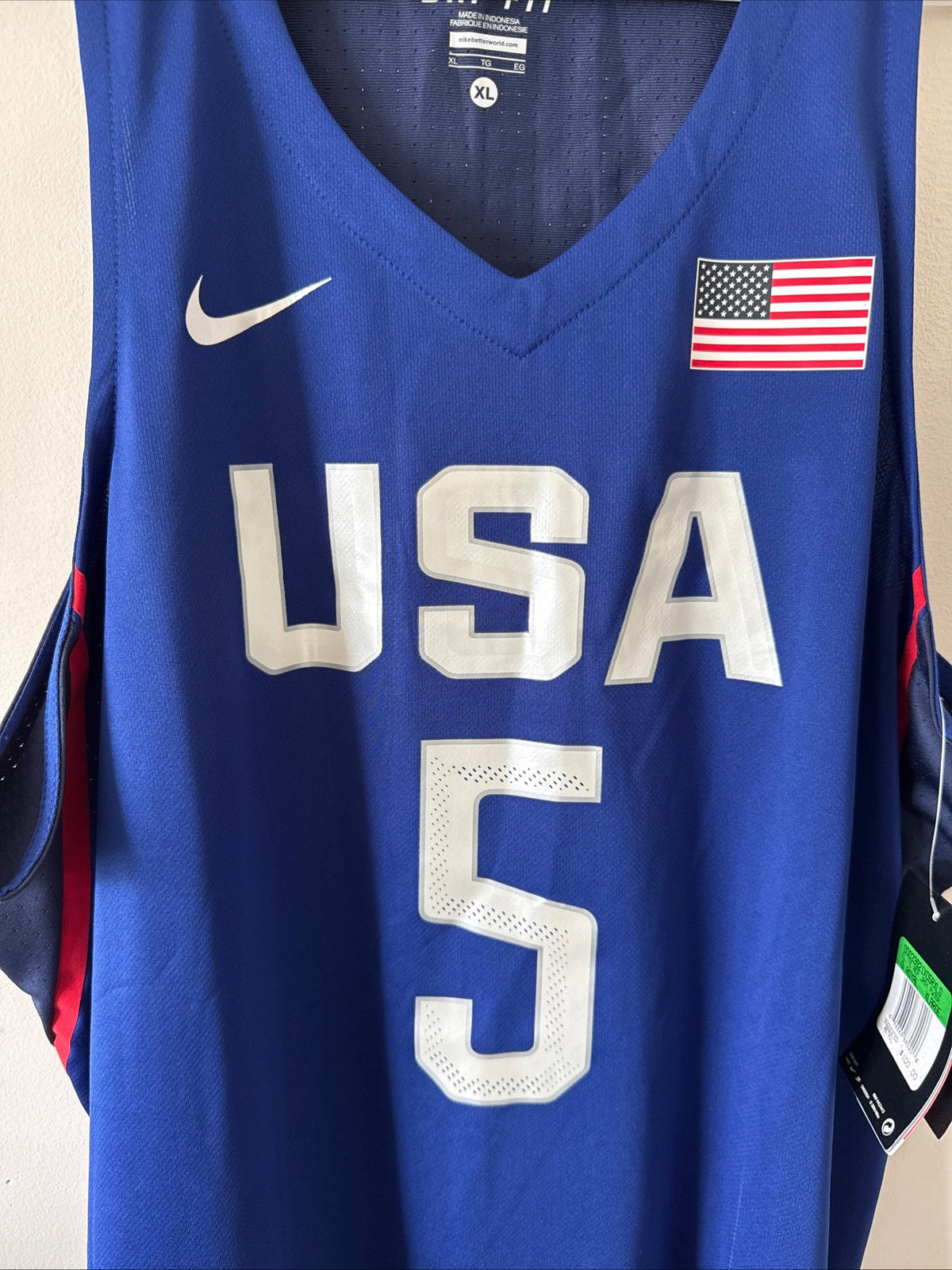 MEN’S NIKE KEVIN DURANT 5 TEAM USA 2016 RIO OLYMPICS JERSEY SZ XL - NWT RARE - Kyle’s Football Cards