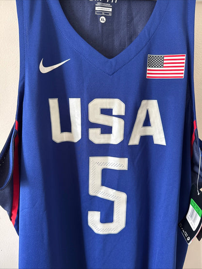 MEN’S NIKE KEVIN DURANT 5 TEAM USA 2016 RIO OLYMPICS JERSEY SZ XL - NWT RARE - Kyle’s Football Cards